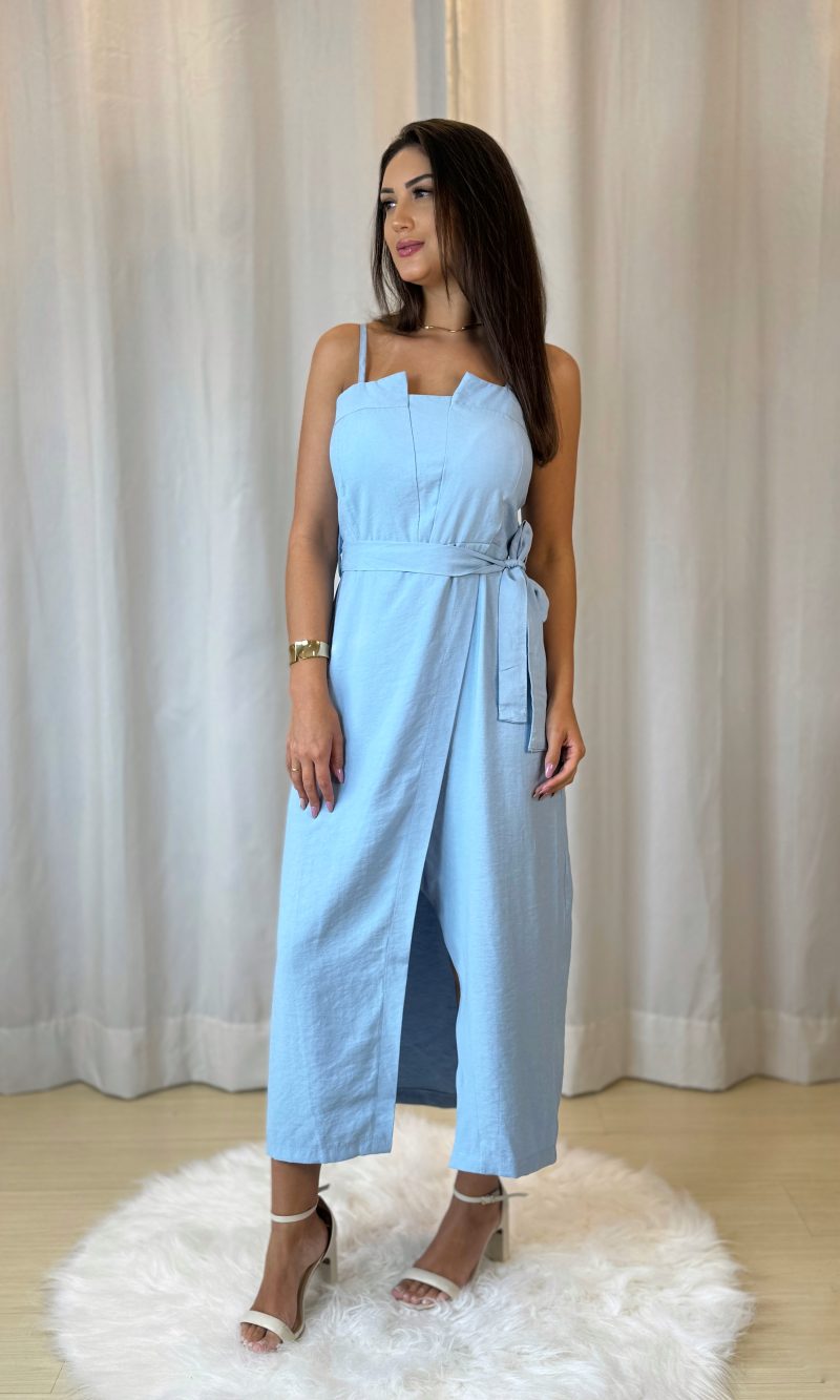 Vestido Bia Azul Bebê