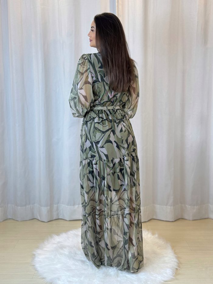 vestido julia floral verde vestido julia floral verde