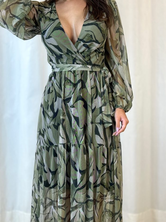 vestido julia floral verde vestido julia floral verde