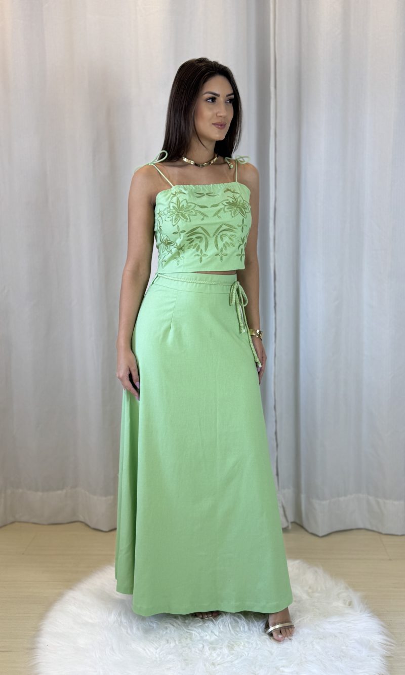 conjunto dari verde pistache