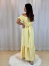 vestido oferta camponesa amarelo manteiga