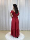 vestido oferta camponesa vermelho