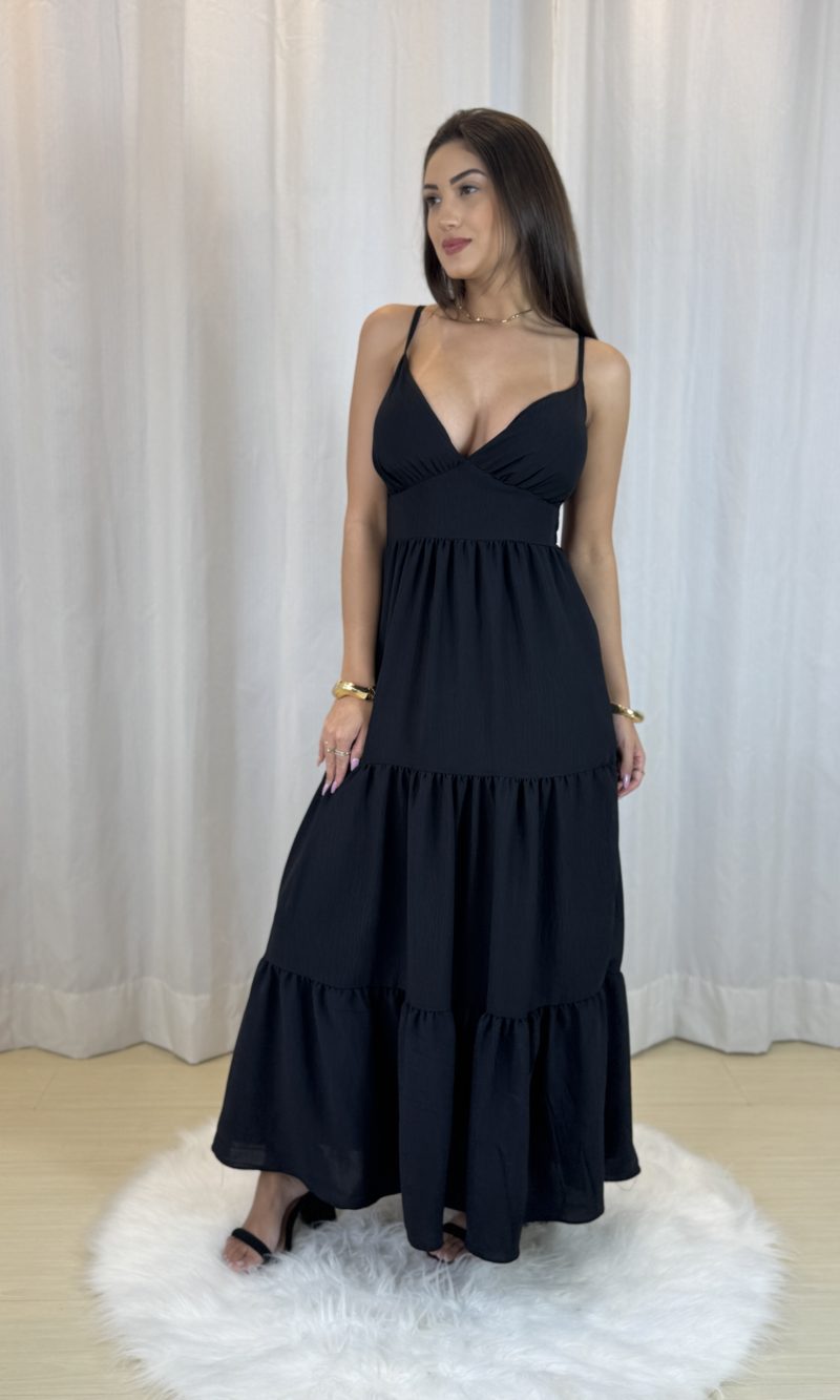 vestido alça oferta preto