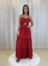 vestido laço oferta vermelho