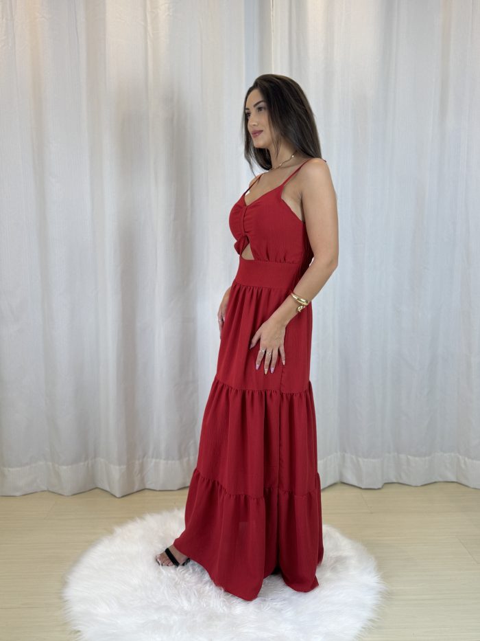 vestido laço oferta vermelho vestido laço oferta vermelho