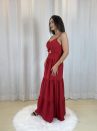 vestido laço oferta vermelho