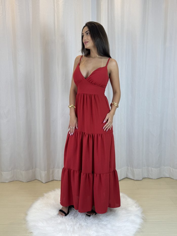 vestido oferta vermelho cereja vestido oferta vermelho cereja