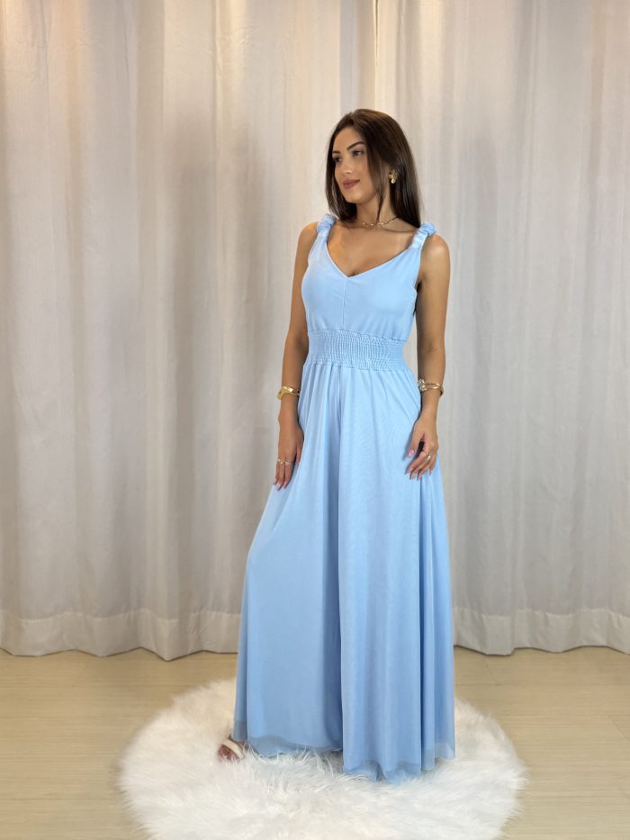 macacão tule vanessa azul bebê macacão tule vanessa azul bebê