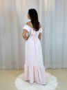 vestido oferta camponesa rosa bebê
