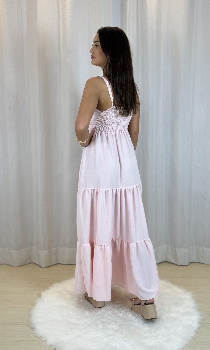 vestido oferta rosa bebê