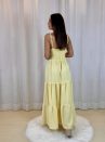 vestido laço oferta amarelo