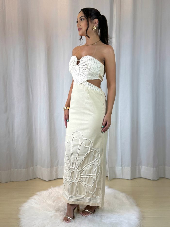 vestido sofia bege vestido sofia bege