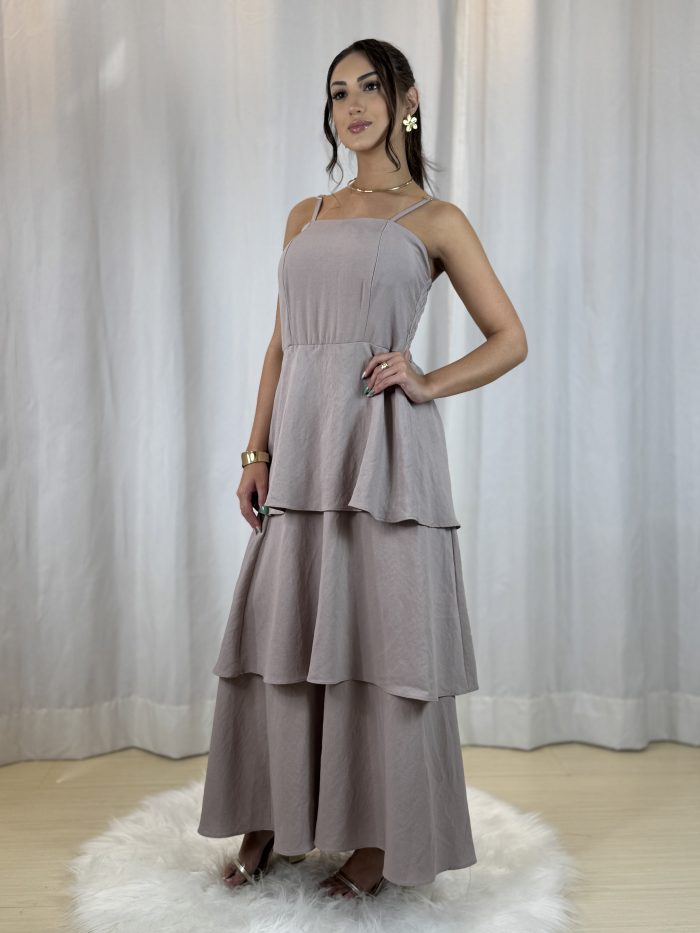 vestido chik bege vestido chik bege