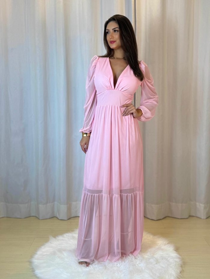 vestido cami rosa bebê vestido cami rosa bebê