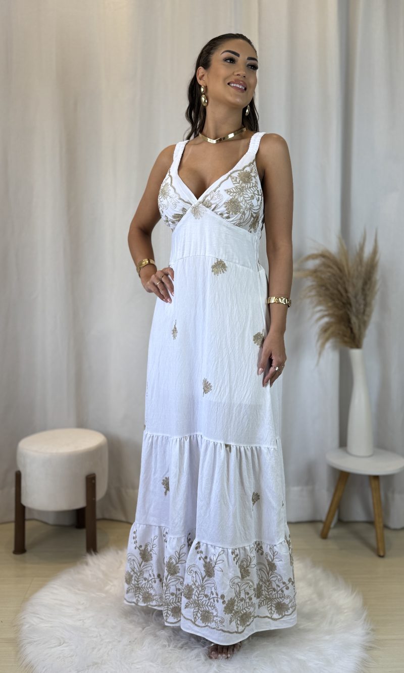 vestido florença branco com bordado